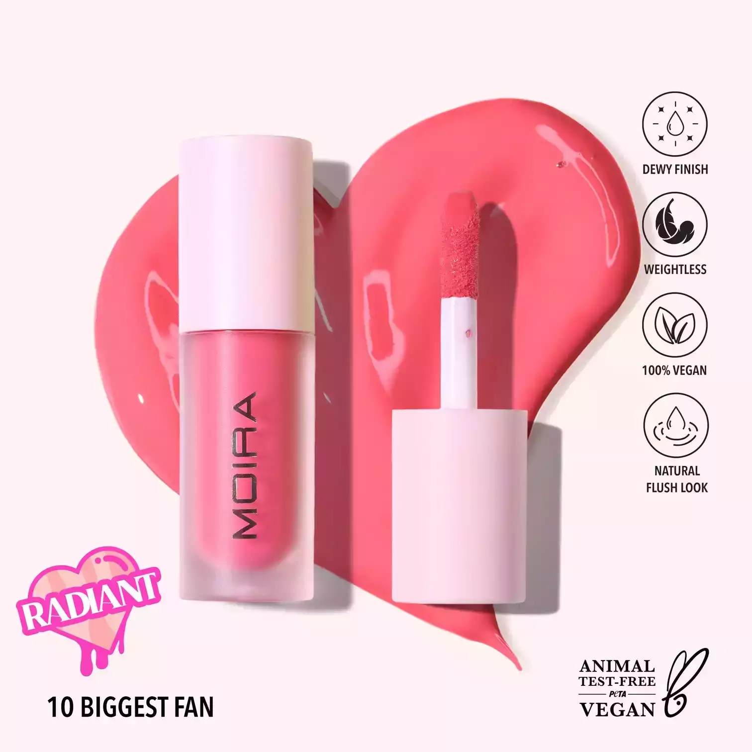 Moira Love Steady Liquid Blush (010, Biggest Fan)