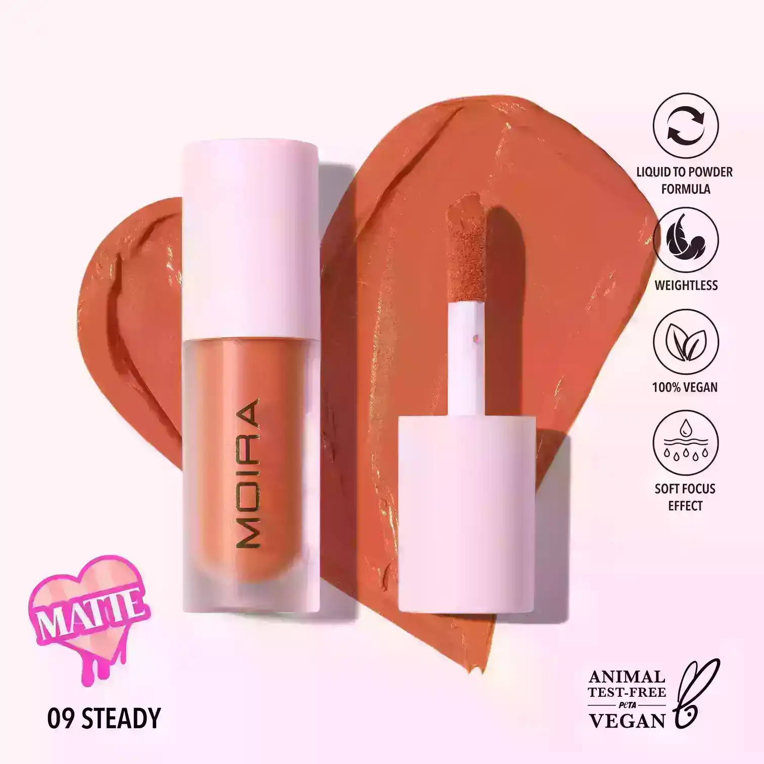 Moira Love Steady Liquid Blush (009, Steady)