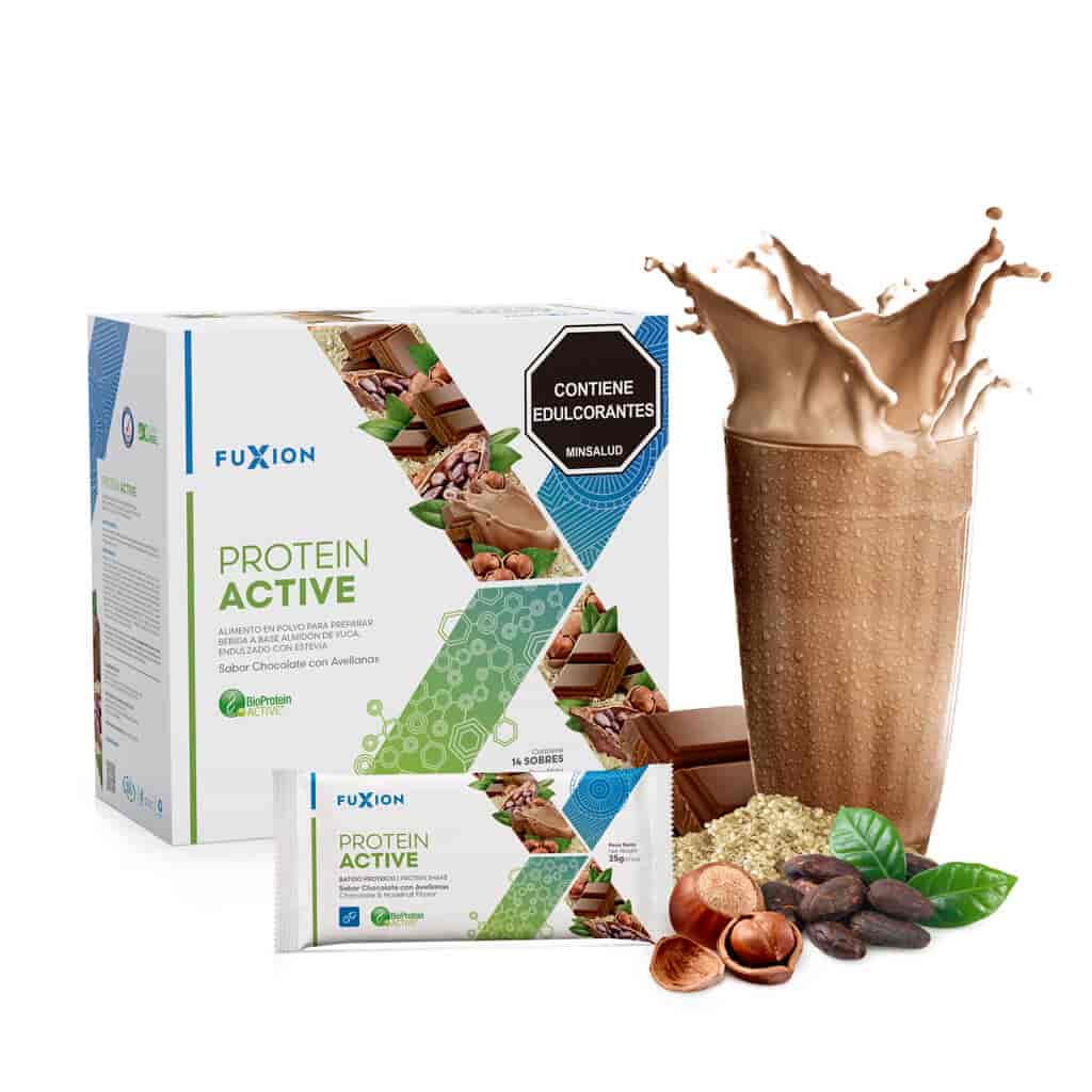 FuXion  PROTEIN ACTIVE - CHOCOLATE CON AVELLANAS CAJA 14 x 25gr