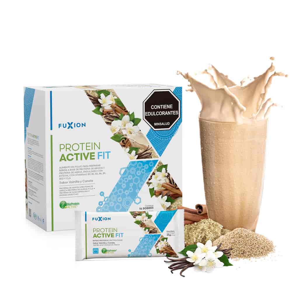 FuXion PROTEIN ACTIVE FIT - VAINILLA Y CANELA CAJA 14 x 25gr