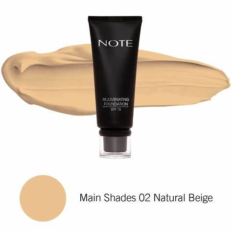 Rejuvenating foundation 02 natural beige Note