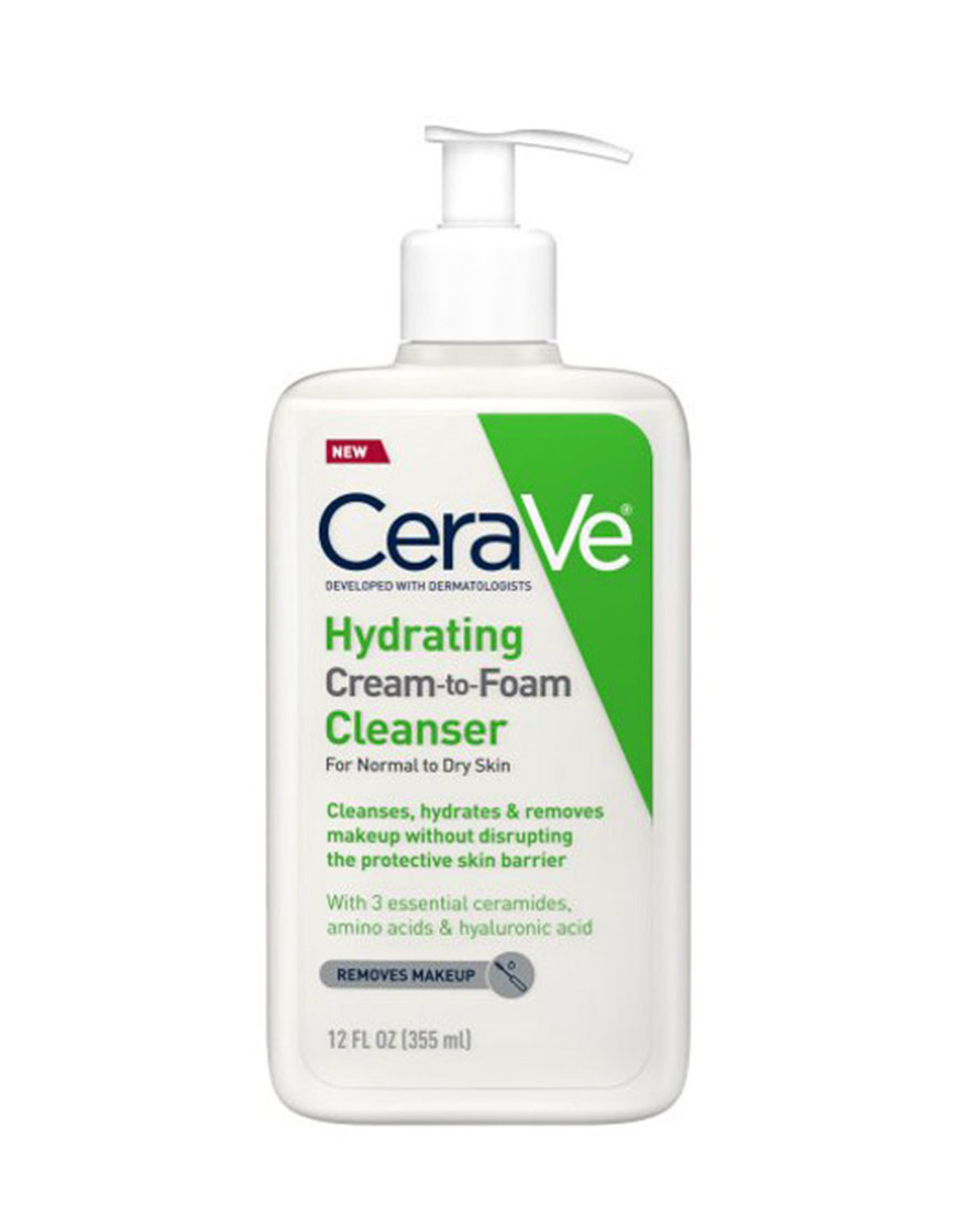 CERAVE Hydrating cream to foam cleanser 355 mL