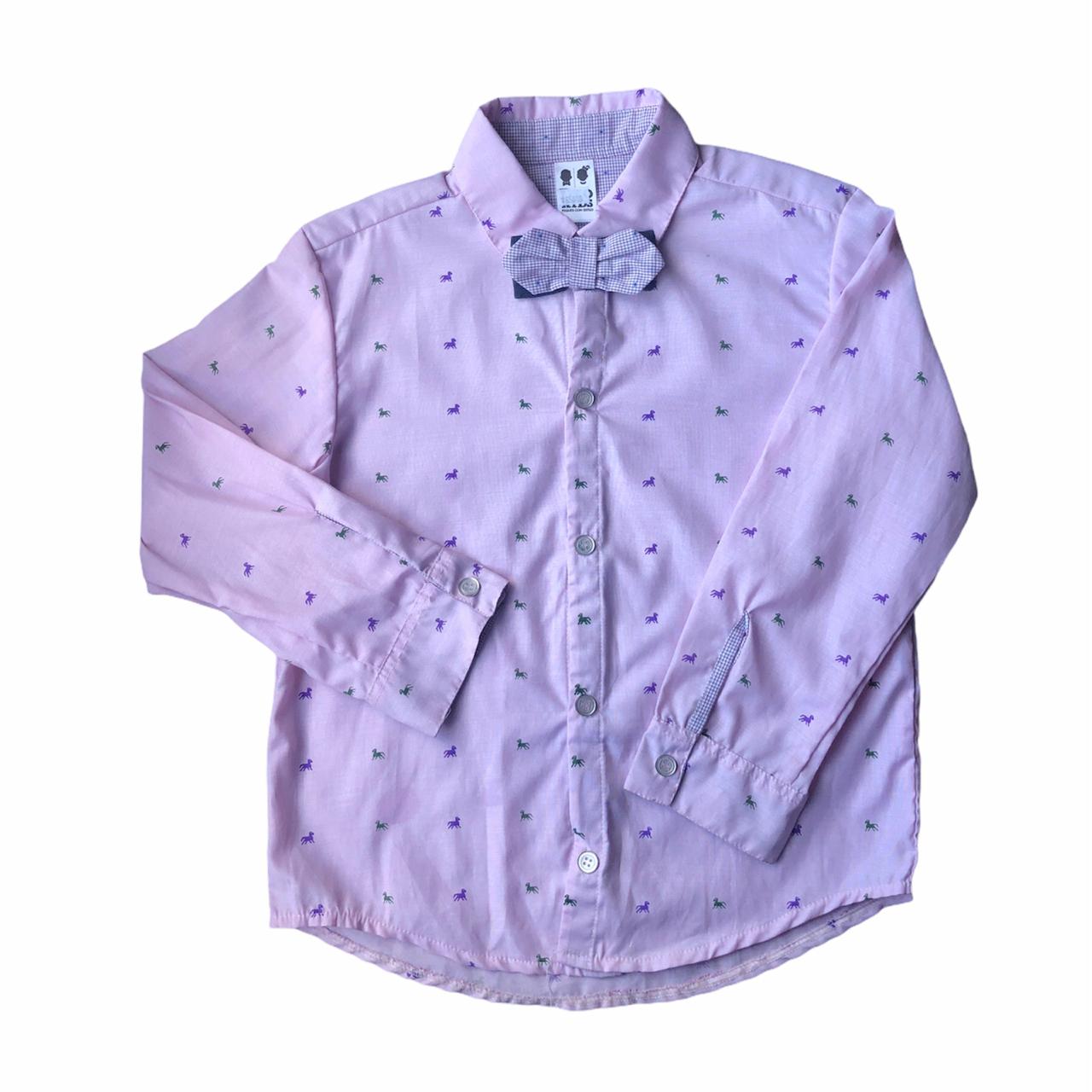 Camisa lila corbatin