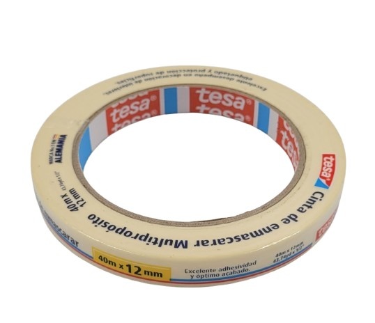 Cinta enmascarar tesa 1/2" 40mtrs x 12mm