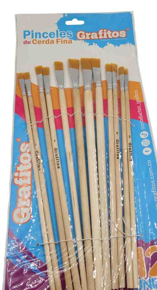 Pincel juego x12 (Grafitos)