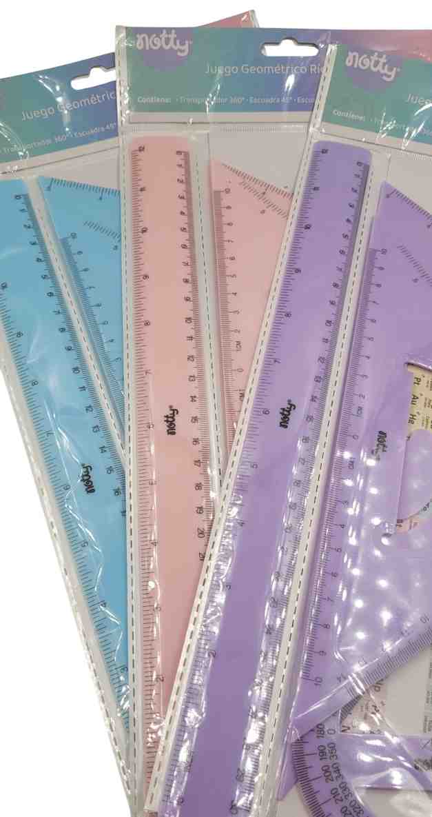 Juego geométrico rígido 30cm Notty