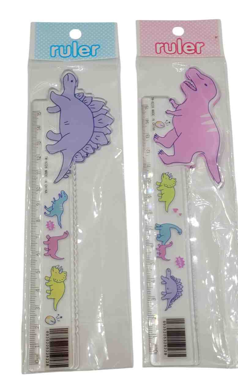 Regla 15 cm Dinosaurios