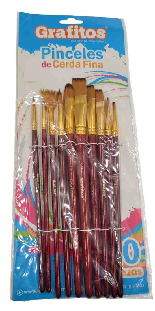 Pincel juego x10 (Grafitos)