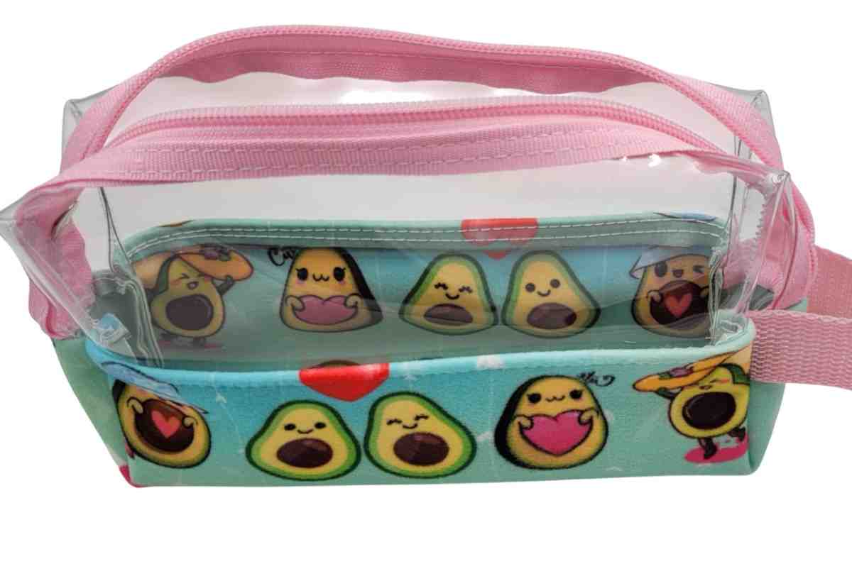 Cartuchera 1 cierre pana (22x15cm)