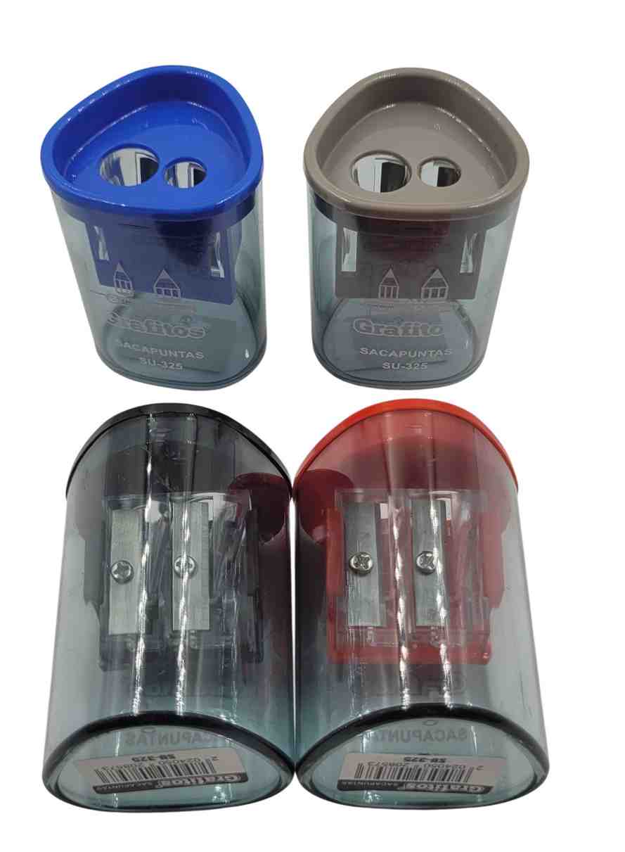 Sacapunta 2 huecos Grafitos (Su-325)