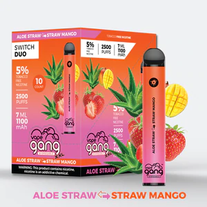 GANG XXL 2500 ALOE STRAW / STRAW MANGO 50MG