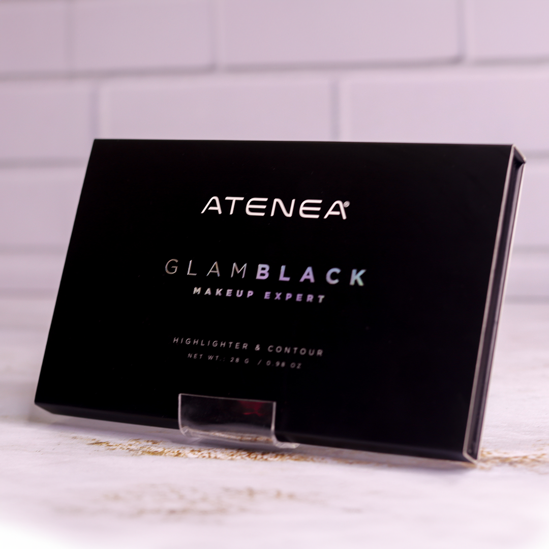 Paleta De Contorno e Iluminadores Atenea/GLAM BLACK