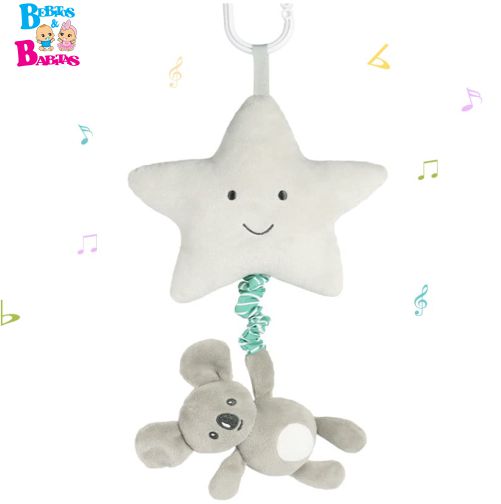 SONAJERO MUSICAL FELPA ESTRELLA GRIS 118