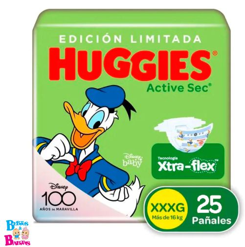 PAÑAL HUGGIES ACTIVE 6/XXXG x25 unds