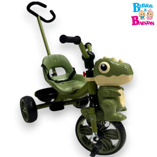 TRICICLO DINOSAURIO CON GUIADOR MB1 108