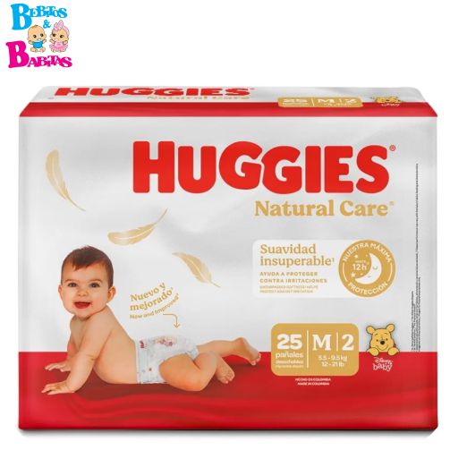 PAÑAL HUGGIES NAT 2/M x25 UND