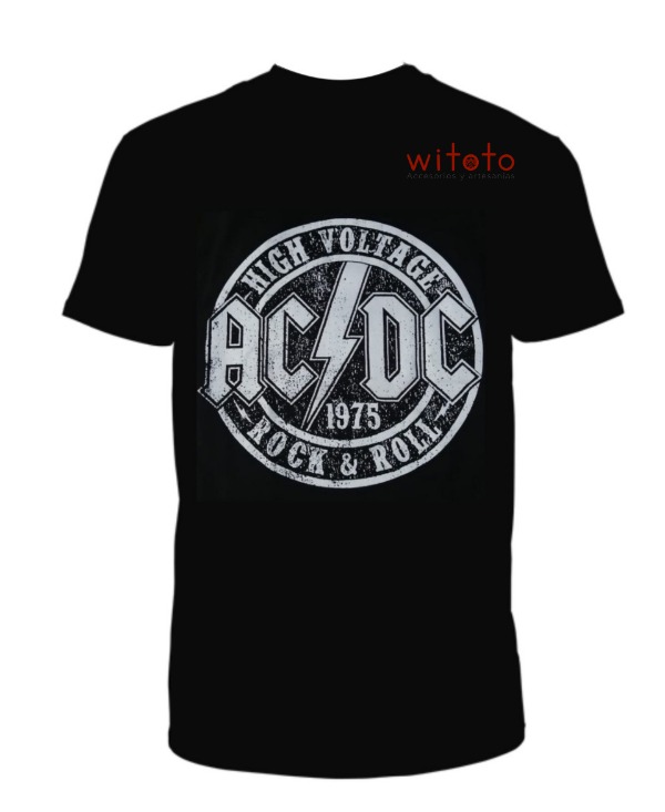 CAMISETA HOMBRE ACDC HIGH VOLTAGE