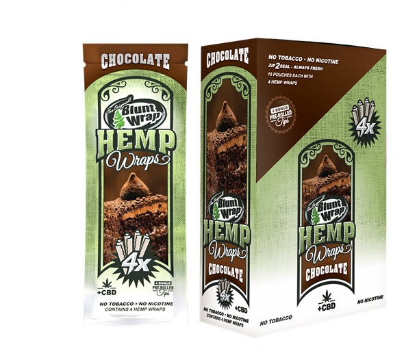 BLUNT WRAP HEMP X 4 + CBD