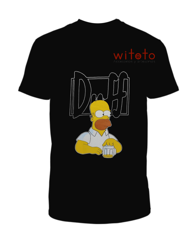 CAMISETA HOMBRE DUFF NEGRA