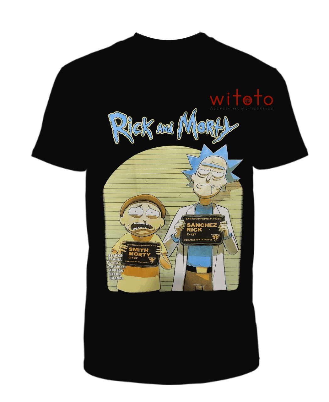 CAMISETA HOMBRE RICK AND MORTY PRISON