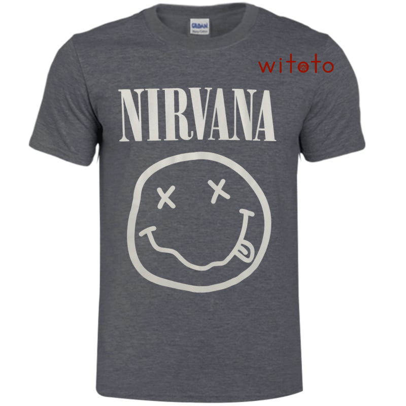 CAMISETA HOMBRE NIRVANA GRIS