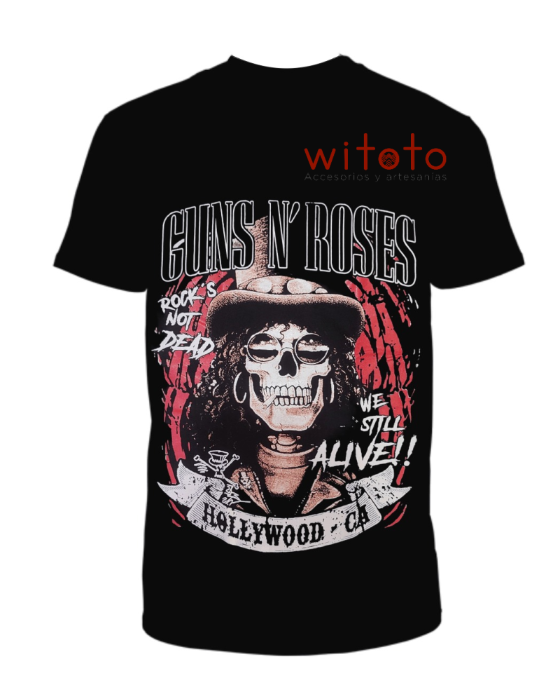 CAMISETA HOMBRE GUNS AND ROSES HOLLYWOOD