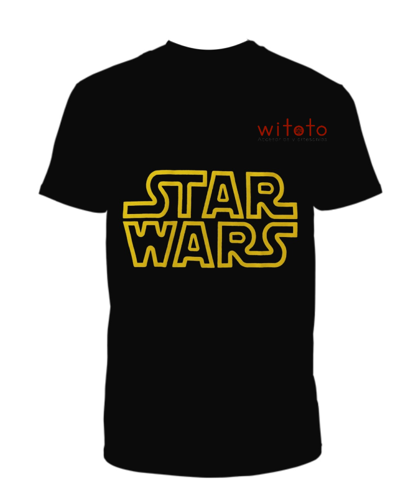 CAMISETA HOMBRE STAR WARS NEGRA