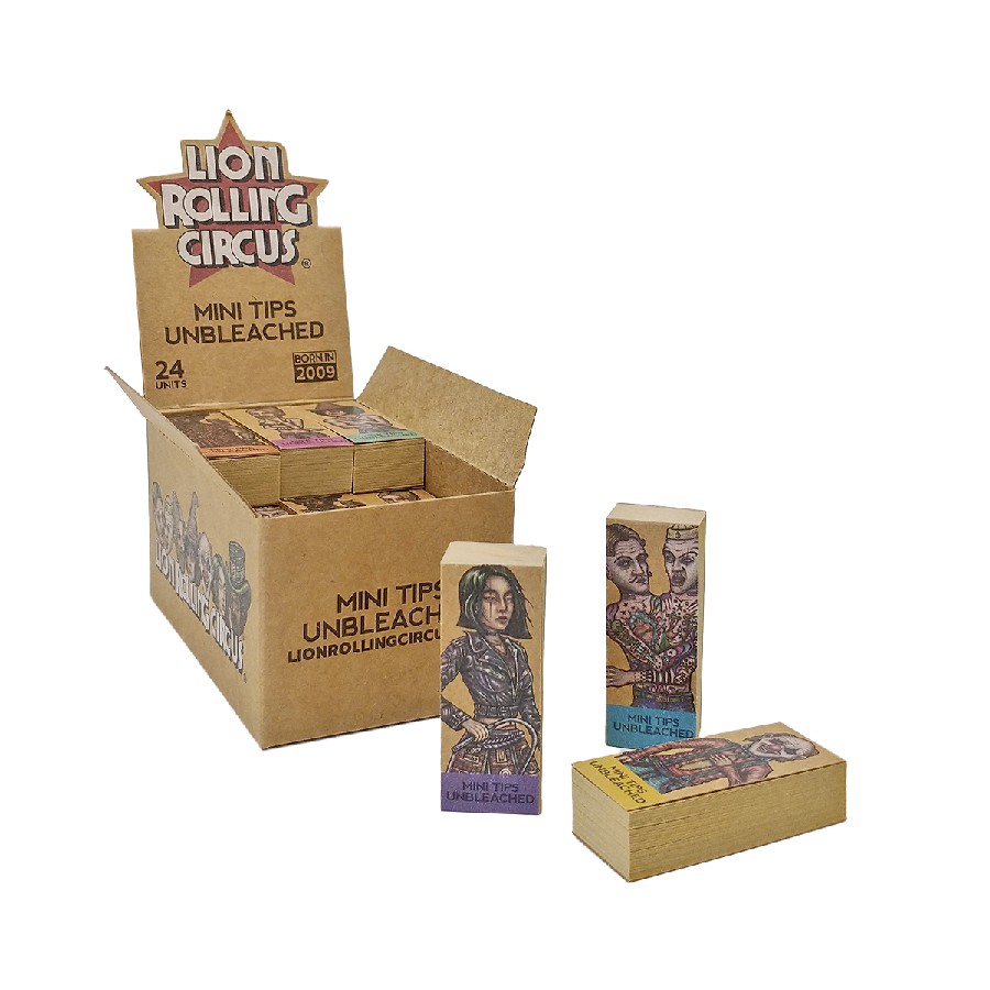 FILTROS DE CARTON LION ROLLING CIRCUS MINI ORGANICO