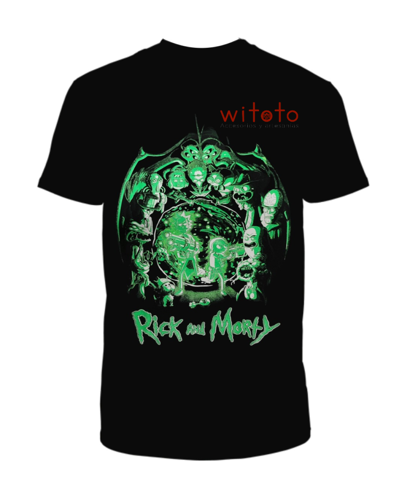 CAMISETA HOMBRE RICK AND MORTY WAR