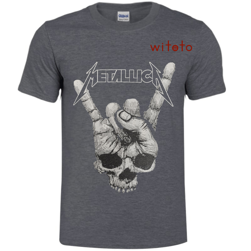 CAMISETA HOMBRE METALLICA MANO GRIS