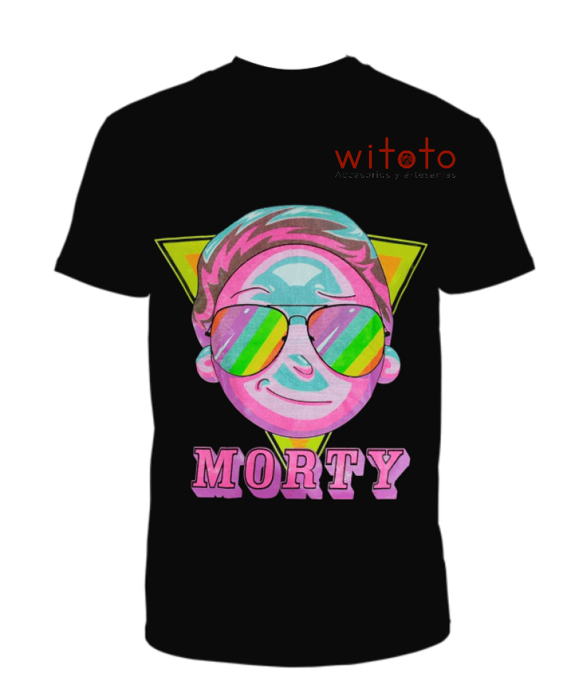 CAMISETA HOMBRE NEON PARTY MORTY