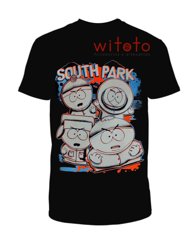 CAMISETA HOMBRE SOUTH PARK NEGRA