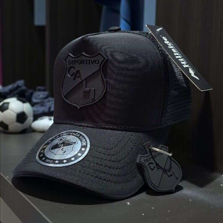 GORRA DEPORTIVO CALI NEGRA