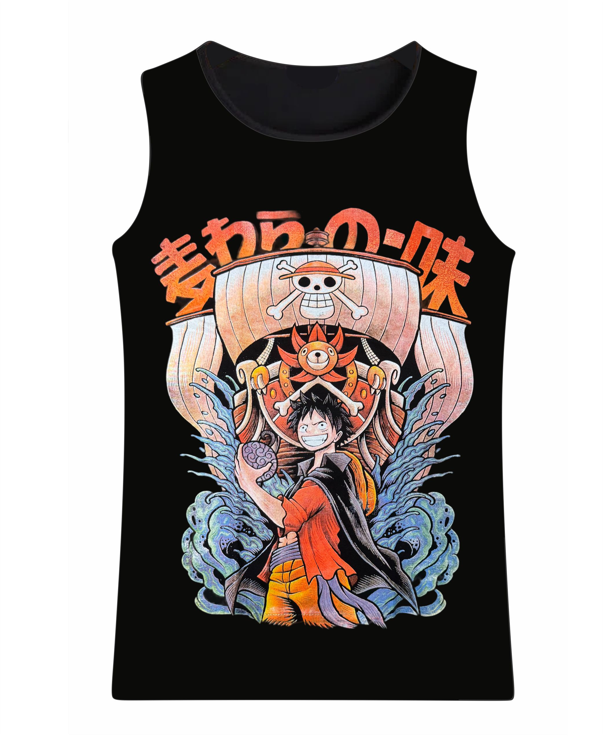 ESQUELETO HOMBRE ANIME ONE PIECE NEGRA