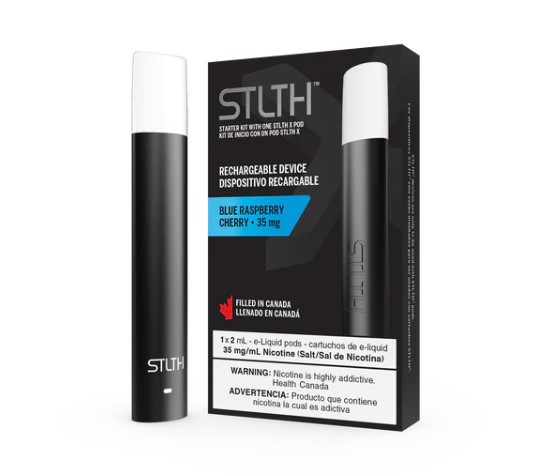 VAPORIZADOR STLTH BLACK METAL + BLUE RASPBERRY CHERRY 35MG