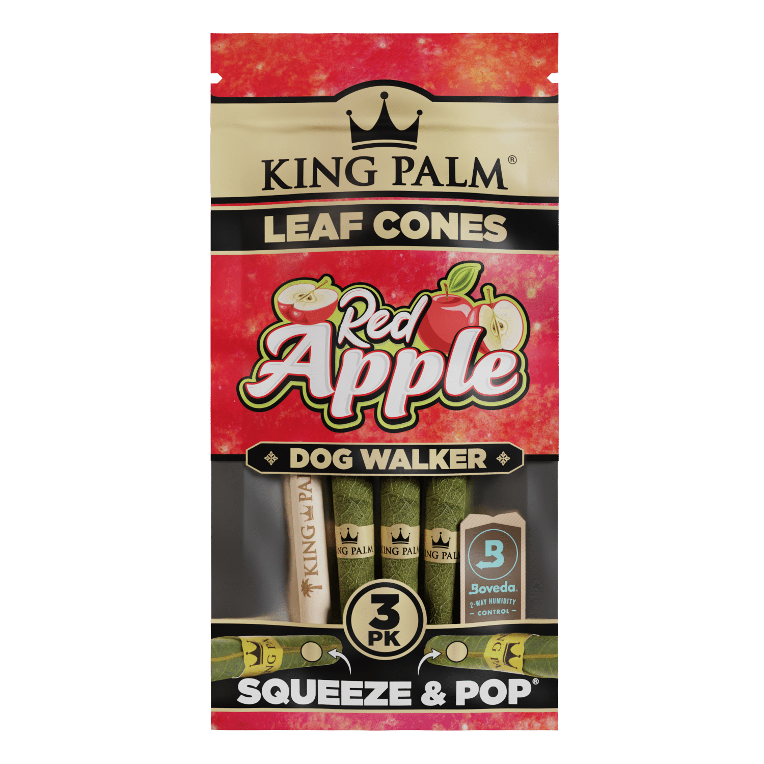 MINI ROLLS KING PALM X3 RED APPLE