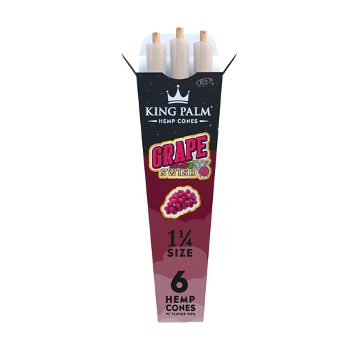 KING PALM HEMP CONOS X6 GRAPE SWISH