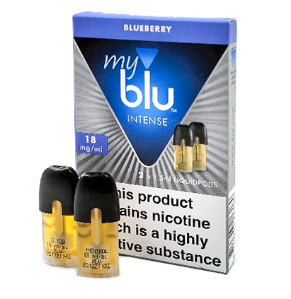 MYBLU CAP X2 BLUEBERRY 18MG-ML