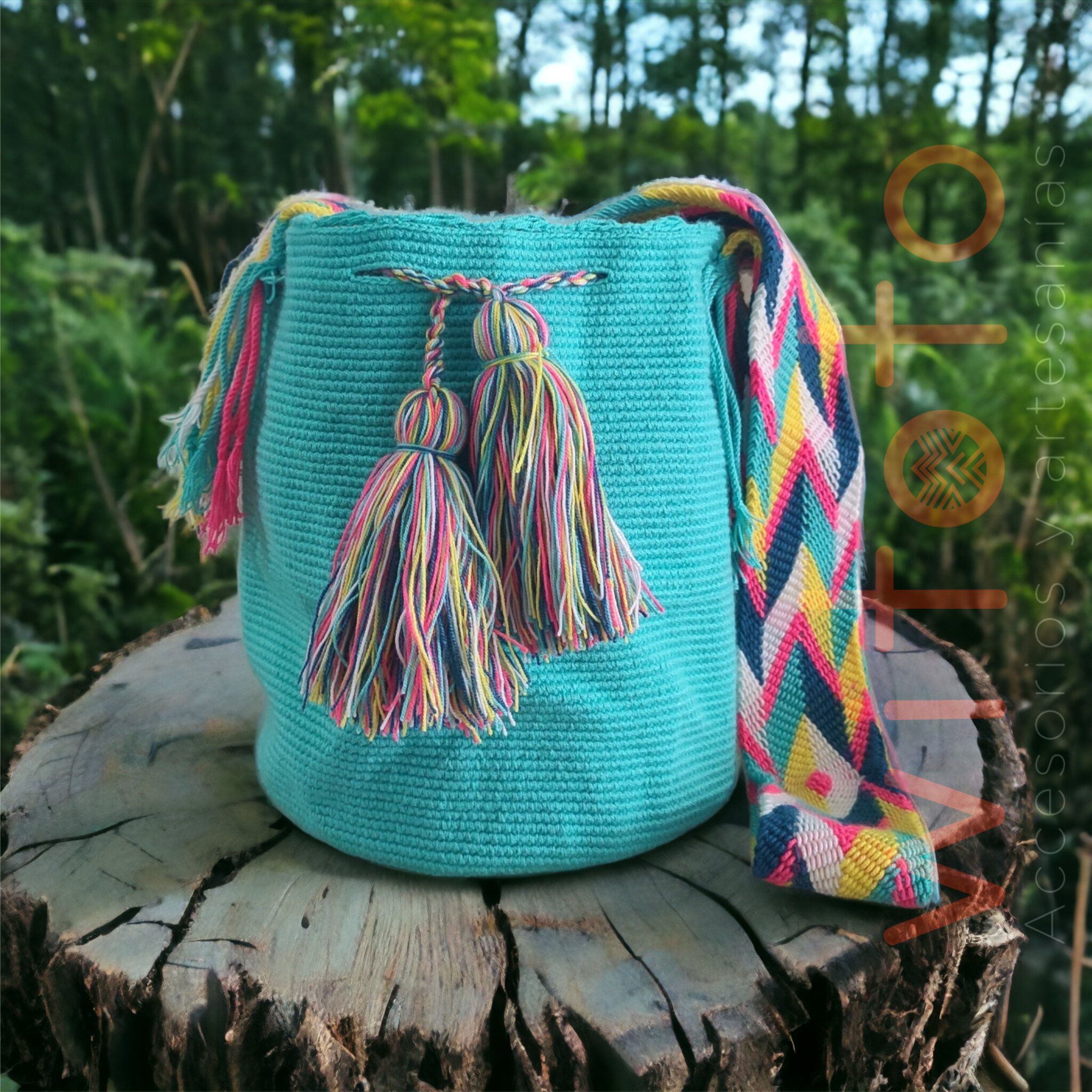 MOCHILA WAYUU AGUA MARINA 7