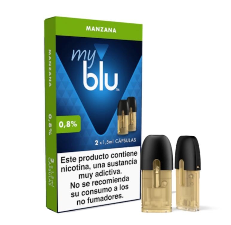 MYBLU CAP X2 MANZANA 0.8%