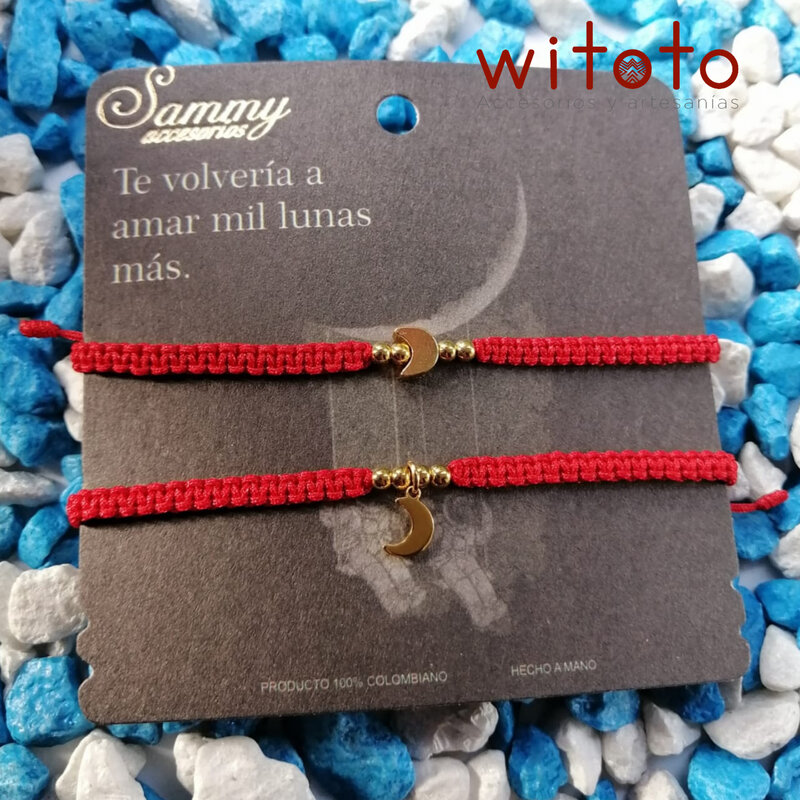 PULSERAS DE PAREJA LUNA