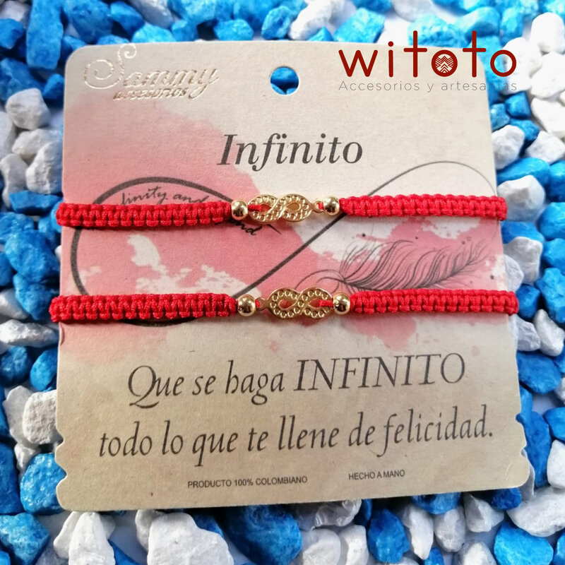 PULSERAS DE PAREJA INFINITO MOTIVO 3