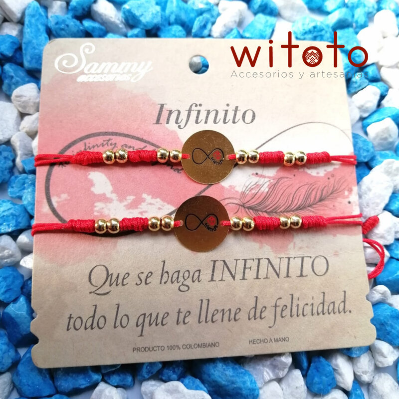 PULSERAS DE PAREJA INFINITO MOTIVO 1