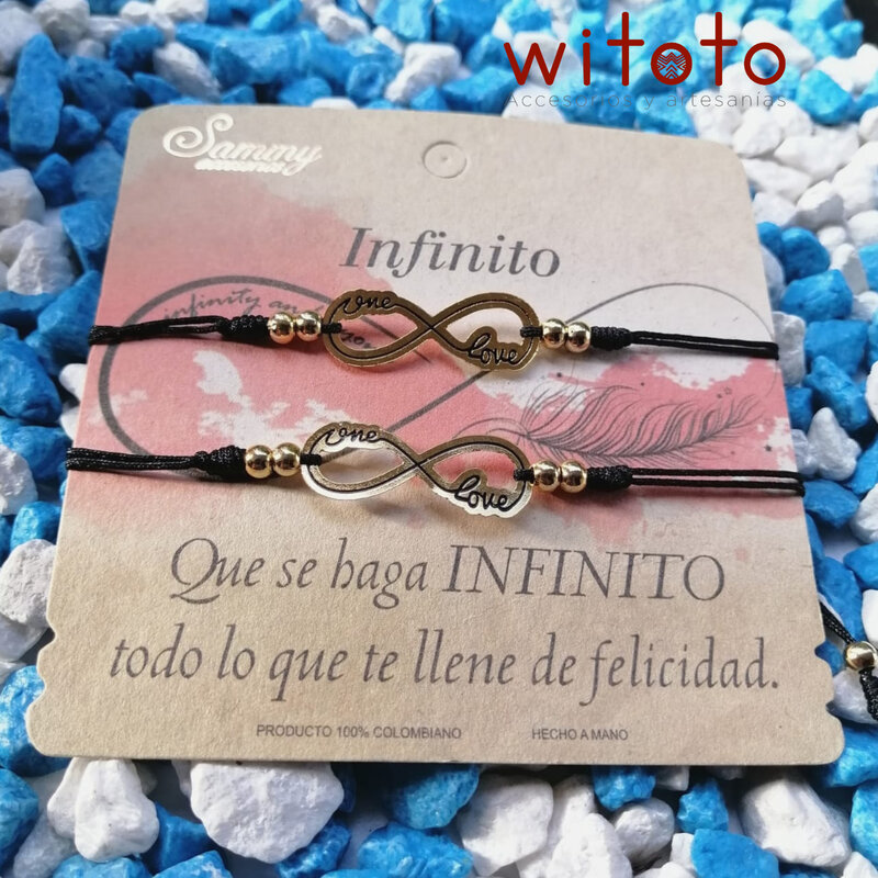 PULSERAS DE PAREJA INFINITO MOTIVO 2