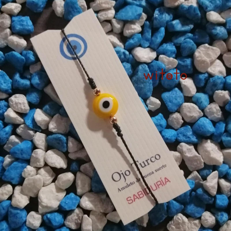 PULSERA OJO TURCO AMARILLA