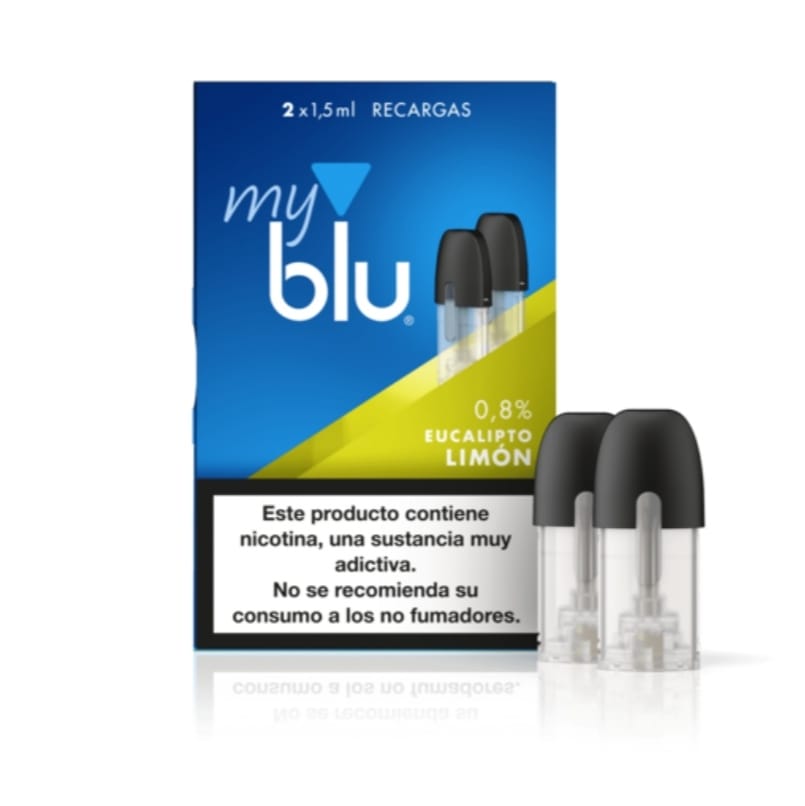 MYBLU CAP X2 EUCALIPTO LIMON 0.8%