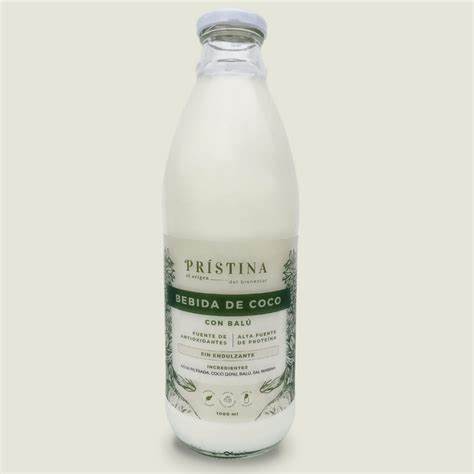 BEBIDA DE COCO CON PROTEINA DE BALÚ X 1000ML -PRISTINA