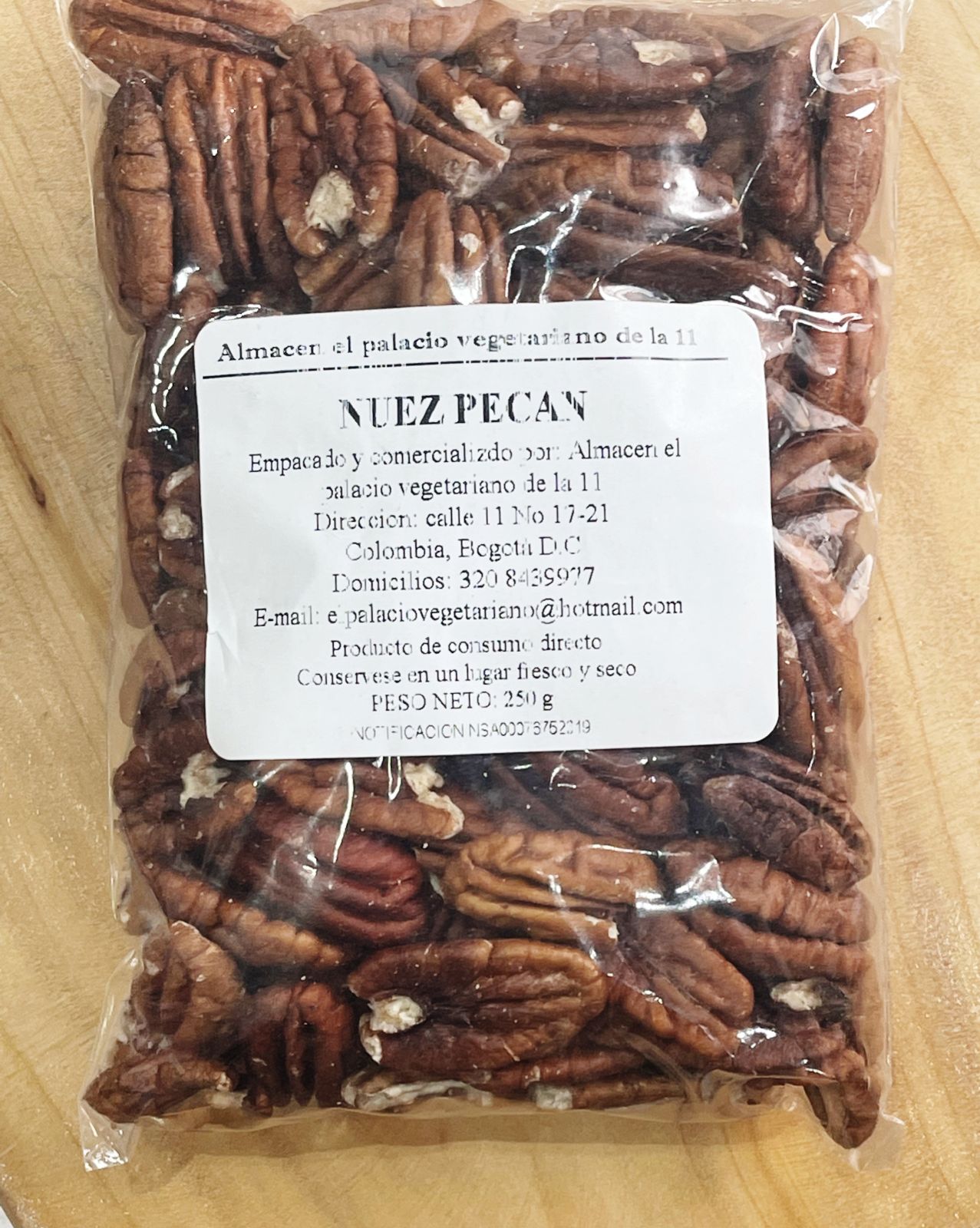 NUEZ PECAN X250G - EL PALACIO VEG 