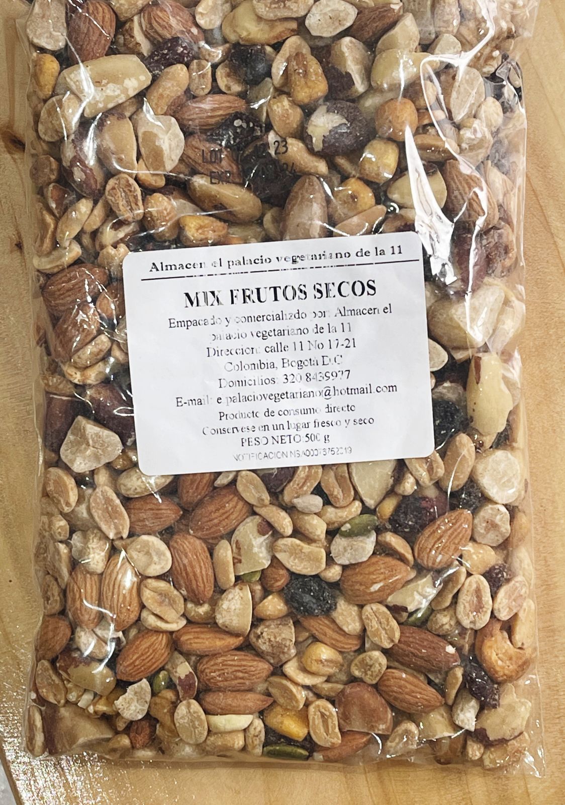 MIX FRUTOS SECOS X500GR - EL PALACIO VEG 