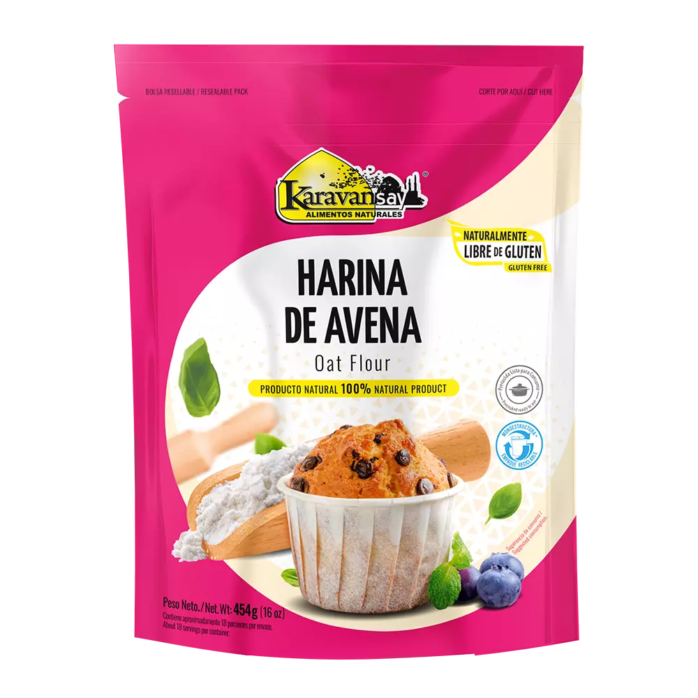 HARINA DE AVENA SIN GLUTEN X 454GR- KARAVANSAY